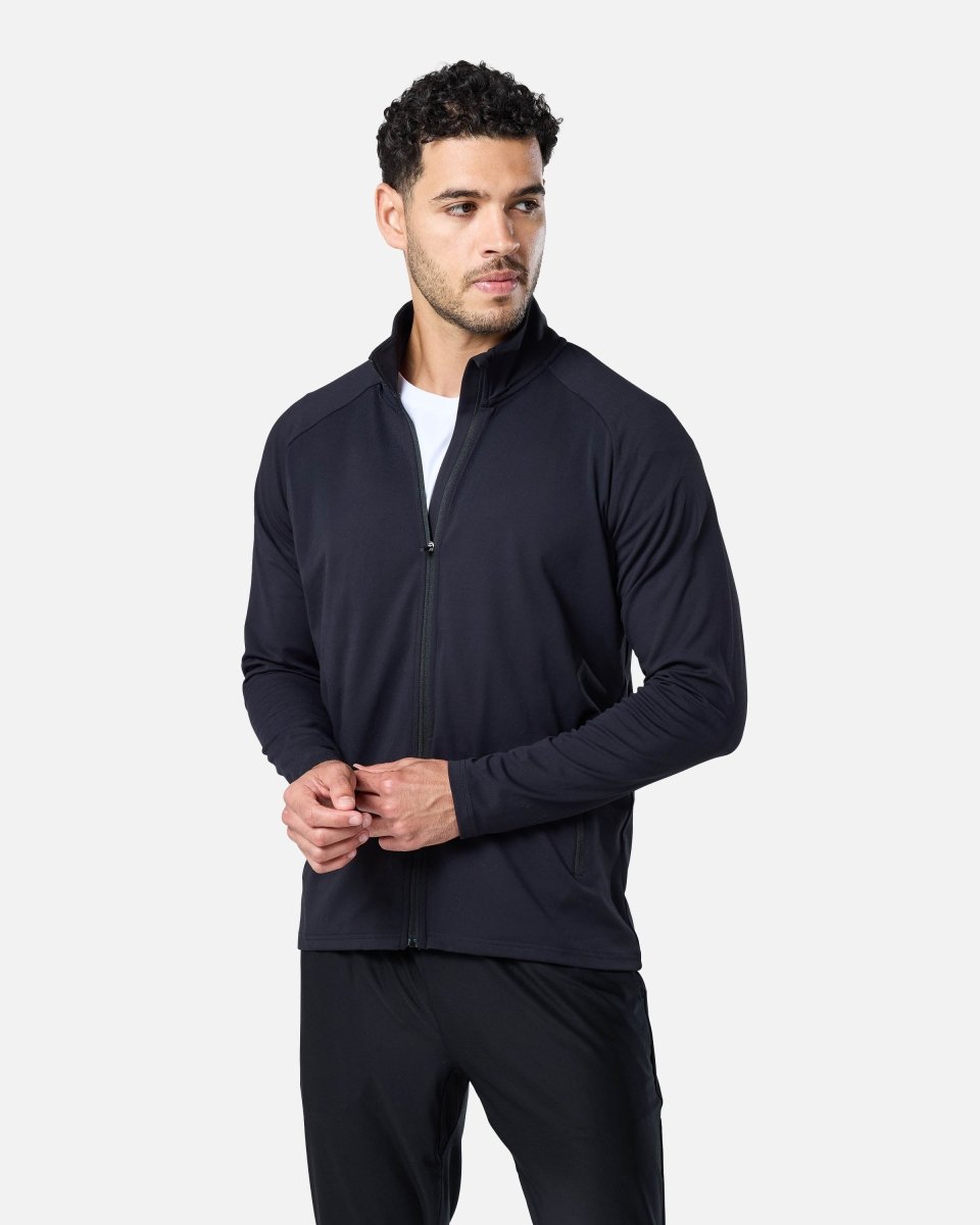 Mens Endurance Full Zip Jacket Black - Blanklines