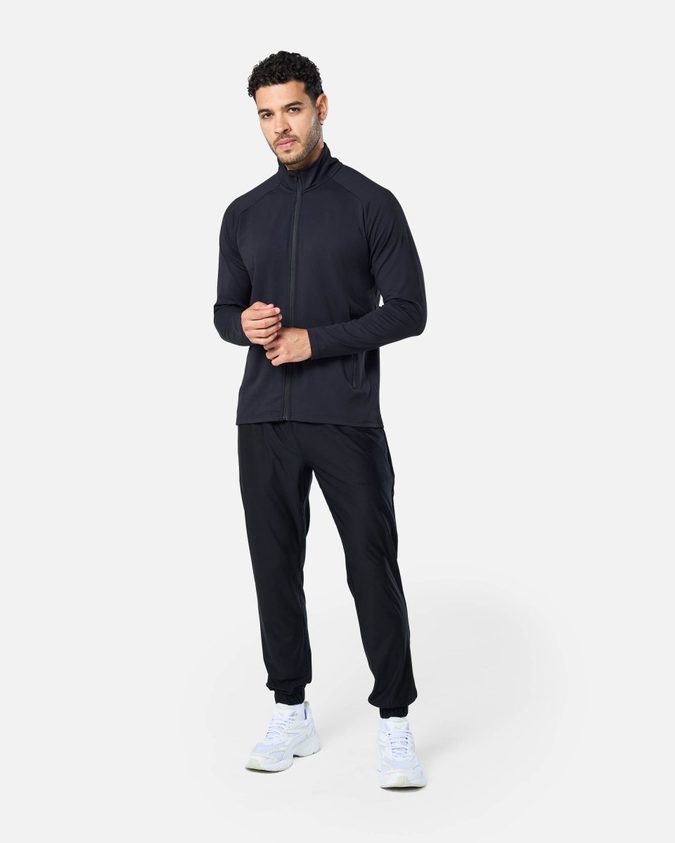 Mens Endurance Full Zip Jacket Black - Blanklines