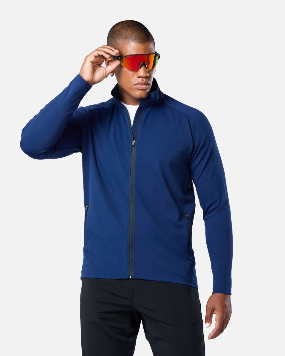 Mens Endurance Full Zip Jacket Navy - Blanklines