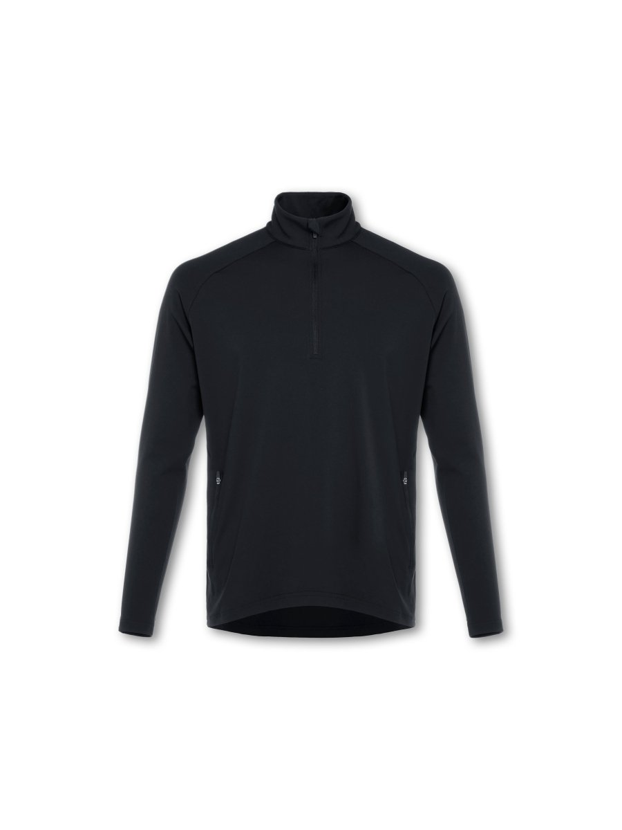 Mens Endurance Half Zip Jacket Black - Blanklines