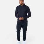 Mens Endurance Half Zip Jacket Black - Blanklines