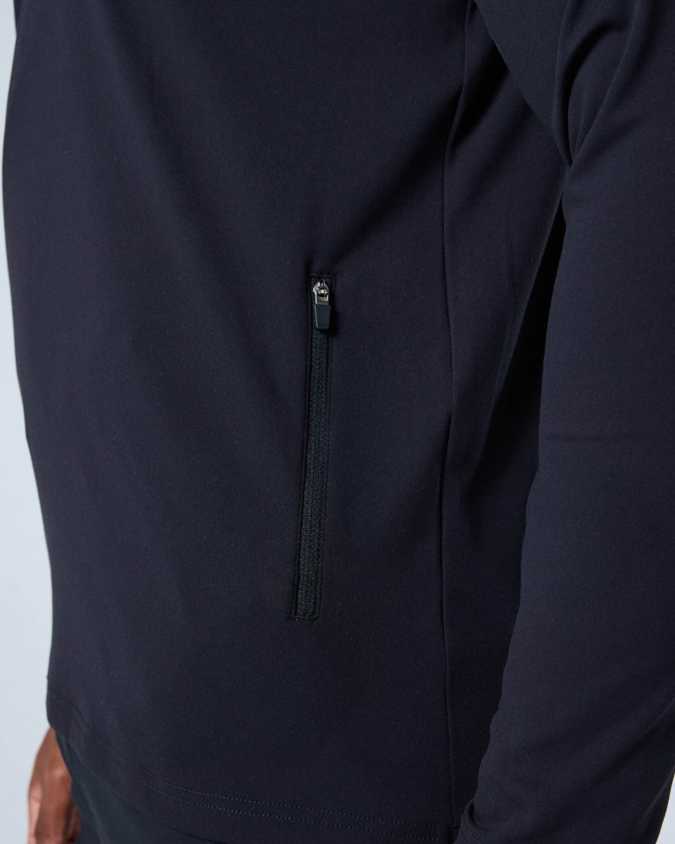 Mens Endurance Half Zip Jacket Black - Blanklines