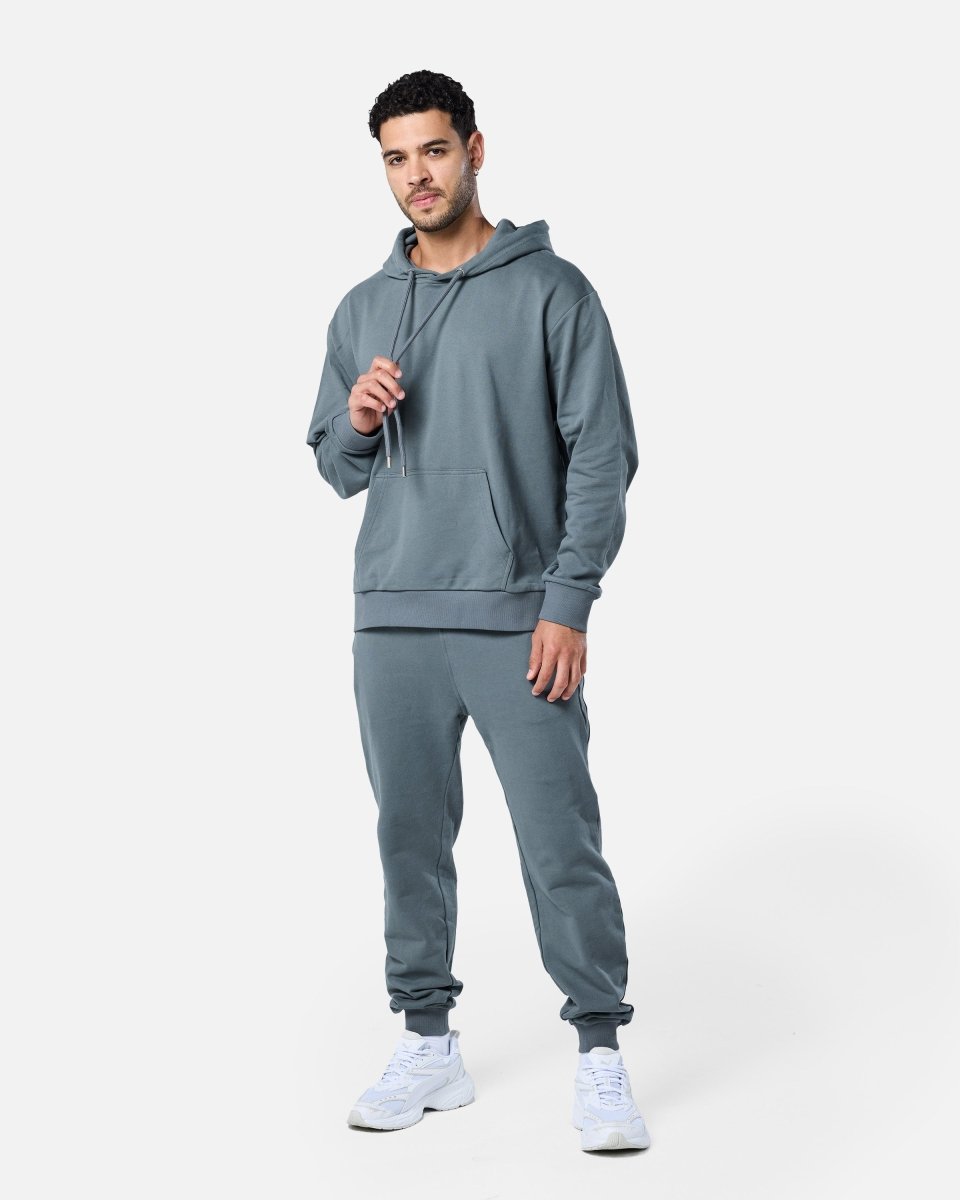 Mens Flux Oversize Hoodie Xanadu Grey - Blanklines