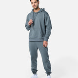 Mens Flux Oversize Hoodie Xanadu Grey - Blanklines