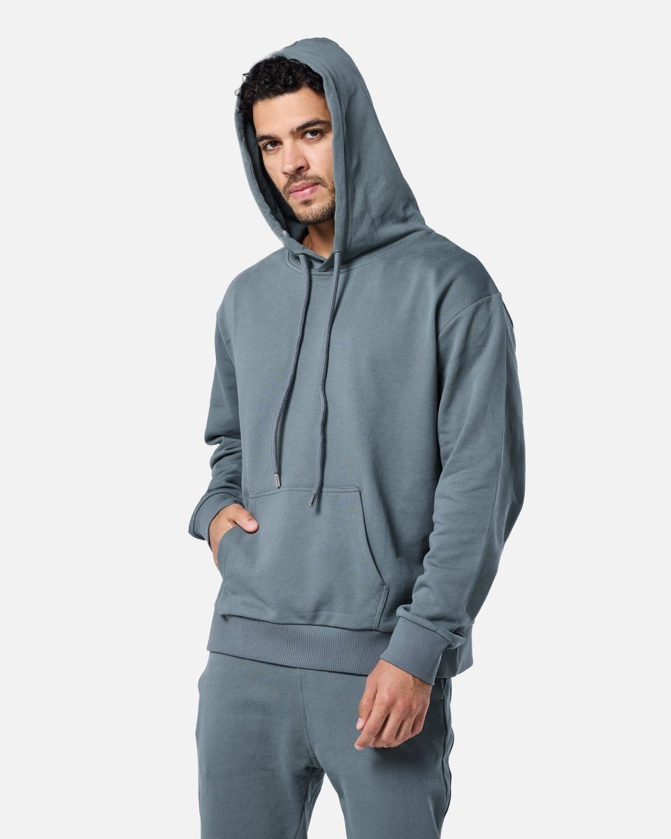 Mens Flux Oversize Hoodie Xanadu Grey - Blanklines