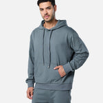Mens Flux Oversize Hoodie Xanadu Grey - Blanklines