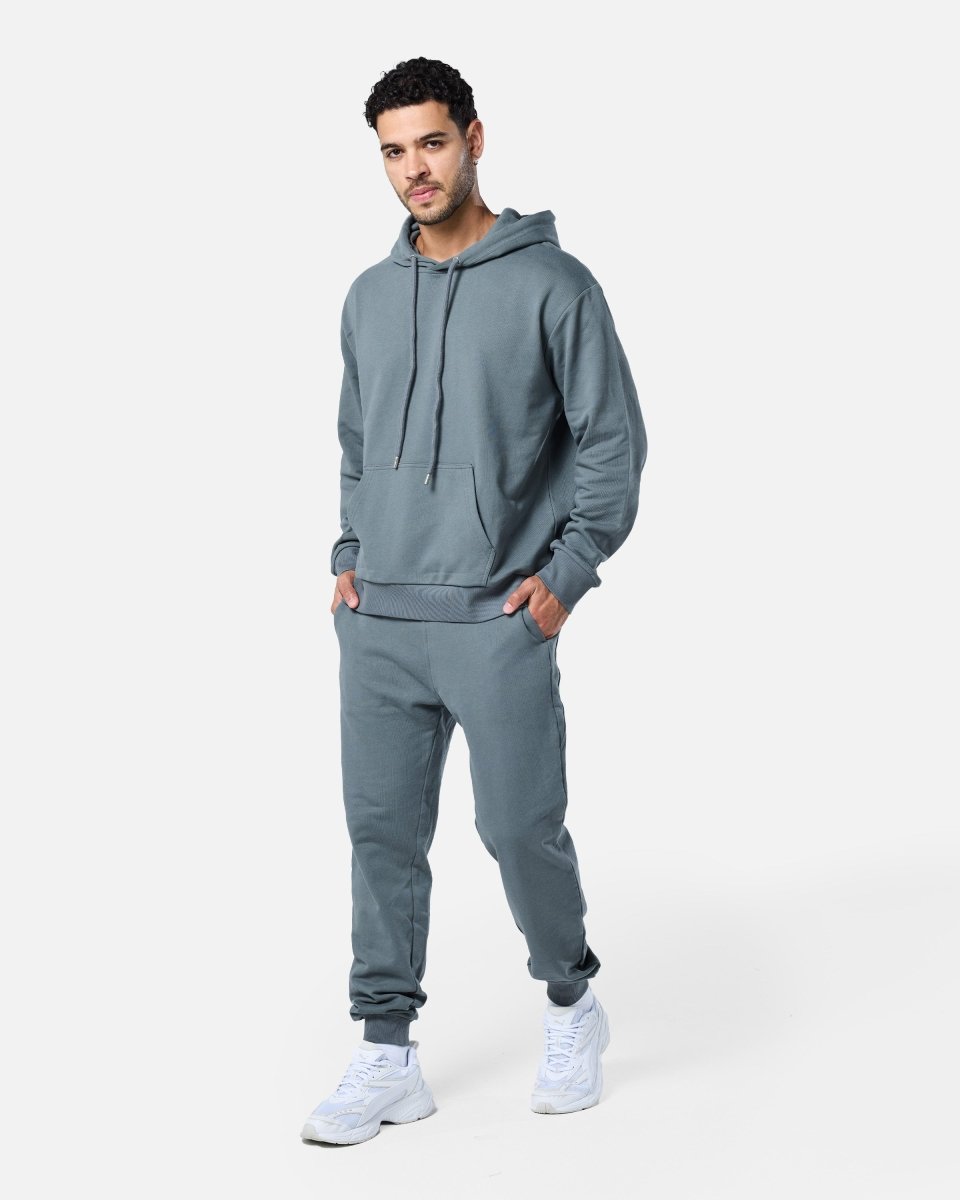 Mens Flux Oversize Hoodie Xanadu Grey - Blanklines