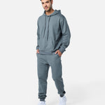 Mens Flux Oversize Hoodie Xanadu Grey - Blanklines