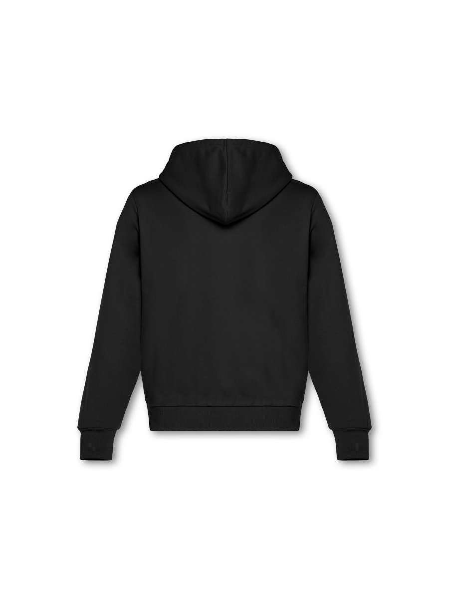 Mens Reset Oversized Zip Hoodie Black - Blanklines