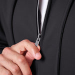 Mens Reset Oversized Zip Hoodie Black - Blanklines