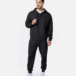 Mens Reset Oversized Zip Hoodie Black - Blanklines
