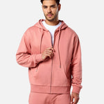 Mens Reset Oversized Zip Hoodie Clay - Blanklines