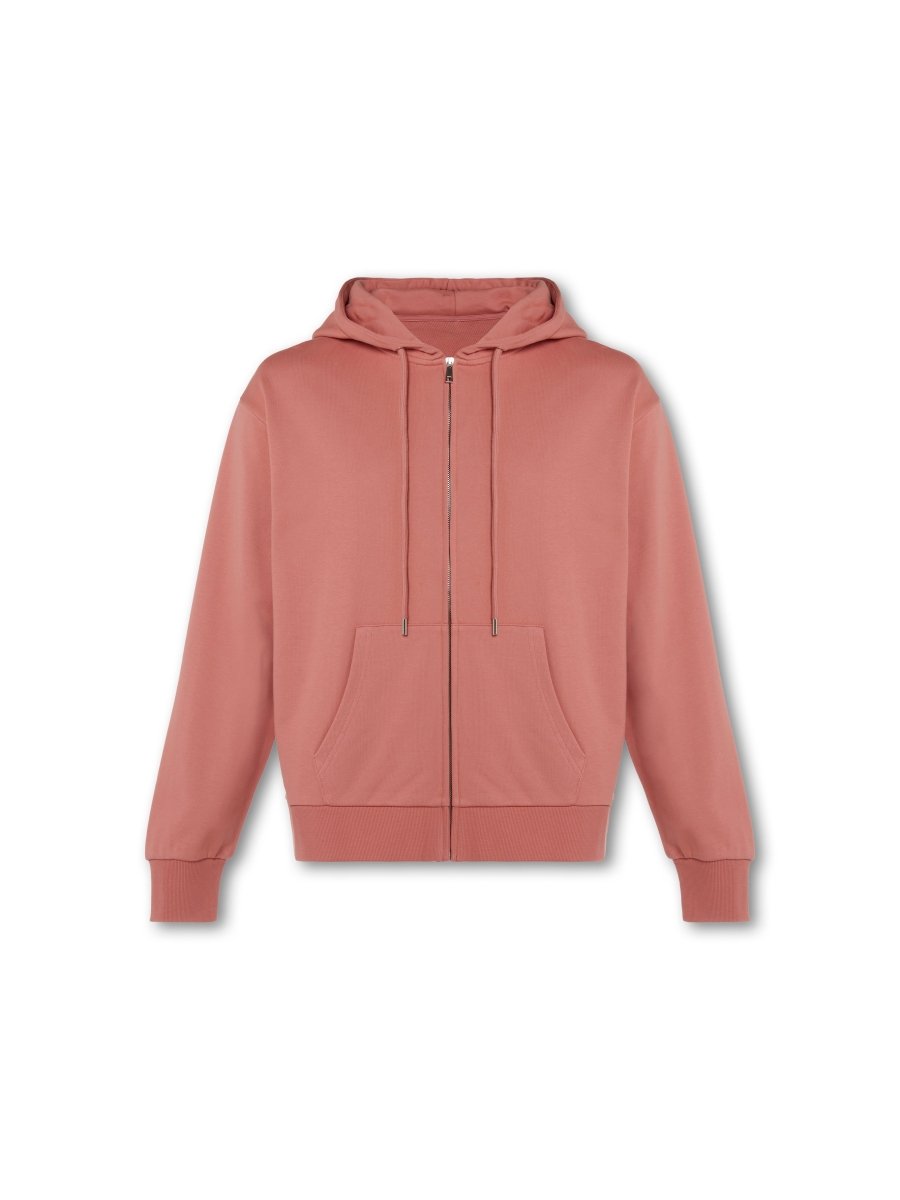 Mens Reset Oversized Zip Hoodie Clay - Blanklines