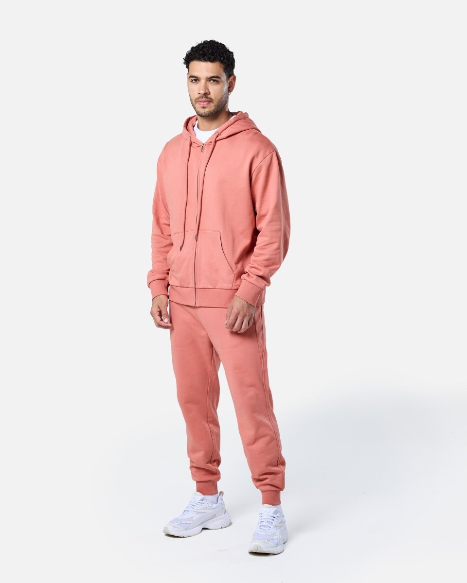 Mens Reset Oversized Zip Hoodie Clay - Blanklines