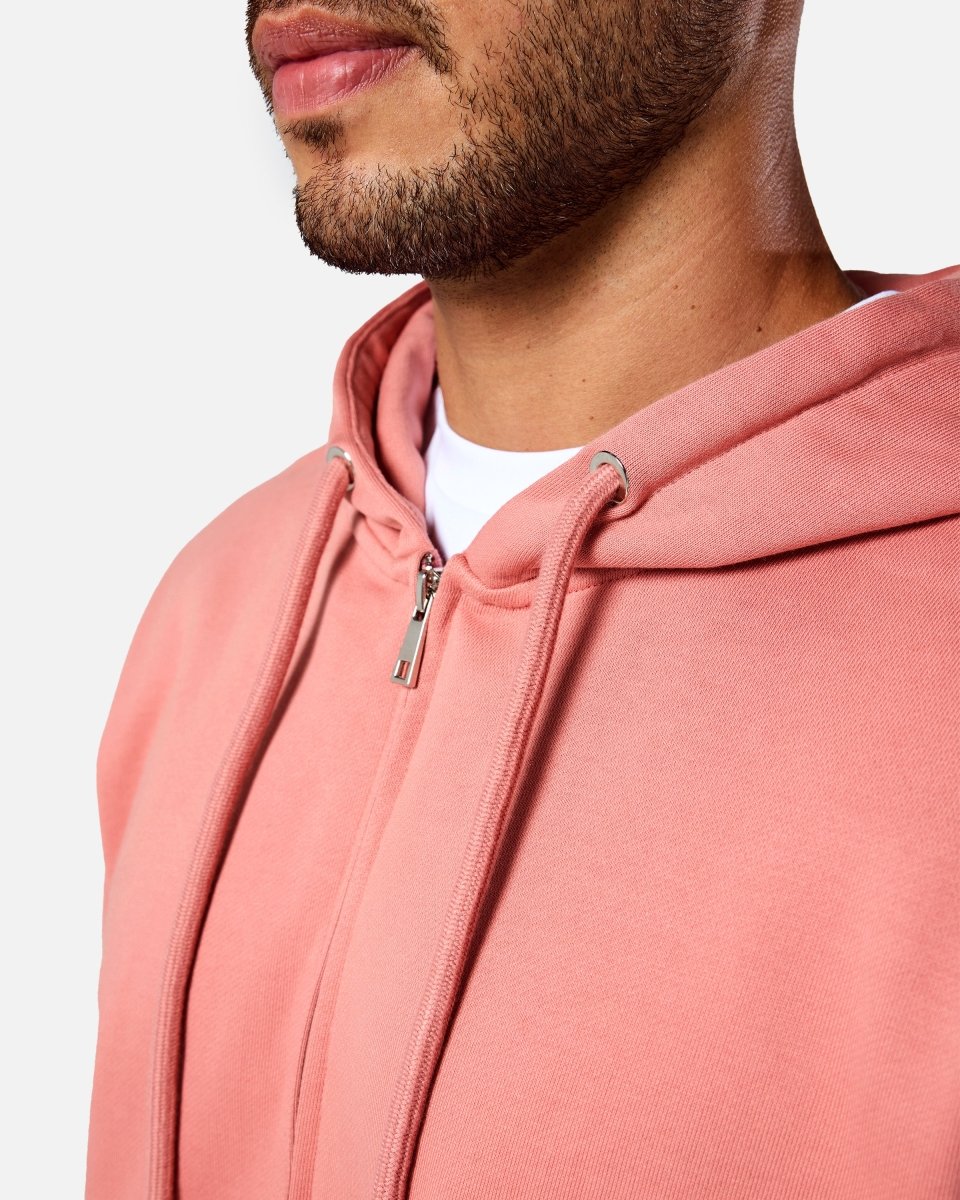 Mens Reset Oversized Zip Hoodie Clay - Blanklines