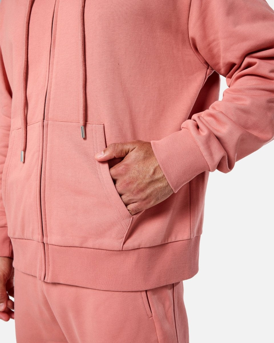 Mens Reset Oversized Zip Hoodie Clay - Blanklines
