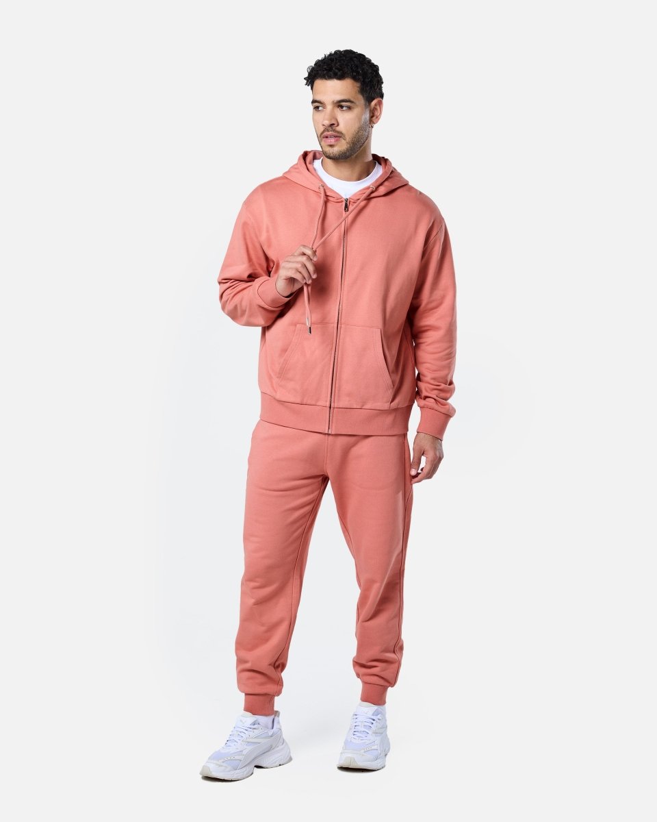 Mens Reset Oversized Zip Hoodie Clay - Blanklines