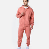Mens Reset Oversized Zip Hoodie Clay - Blanklines