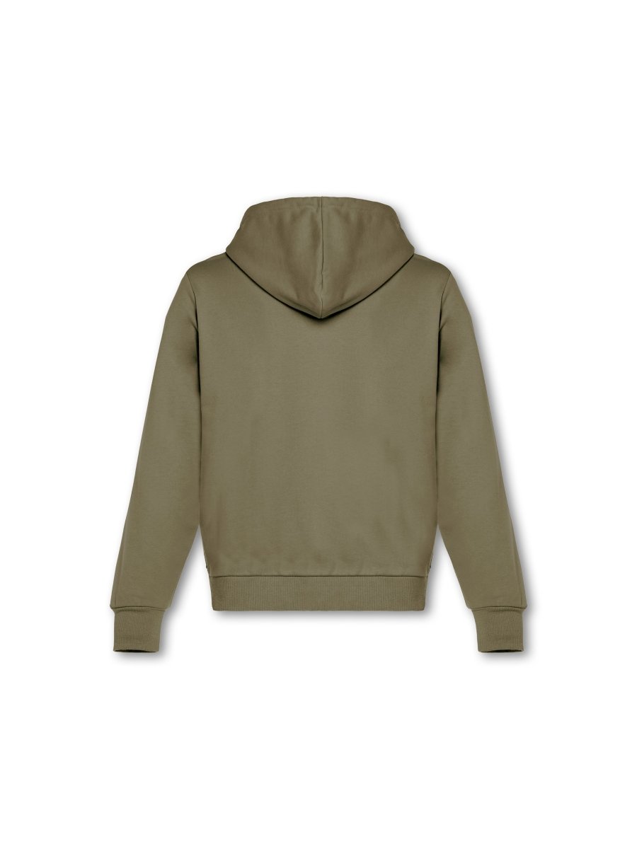 Mens Reset Oversized Zip Hoodie Khaki - Blanklines