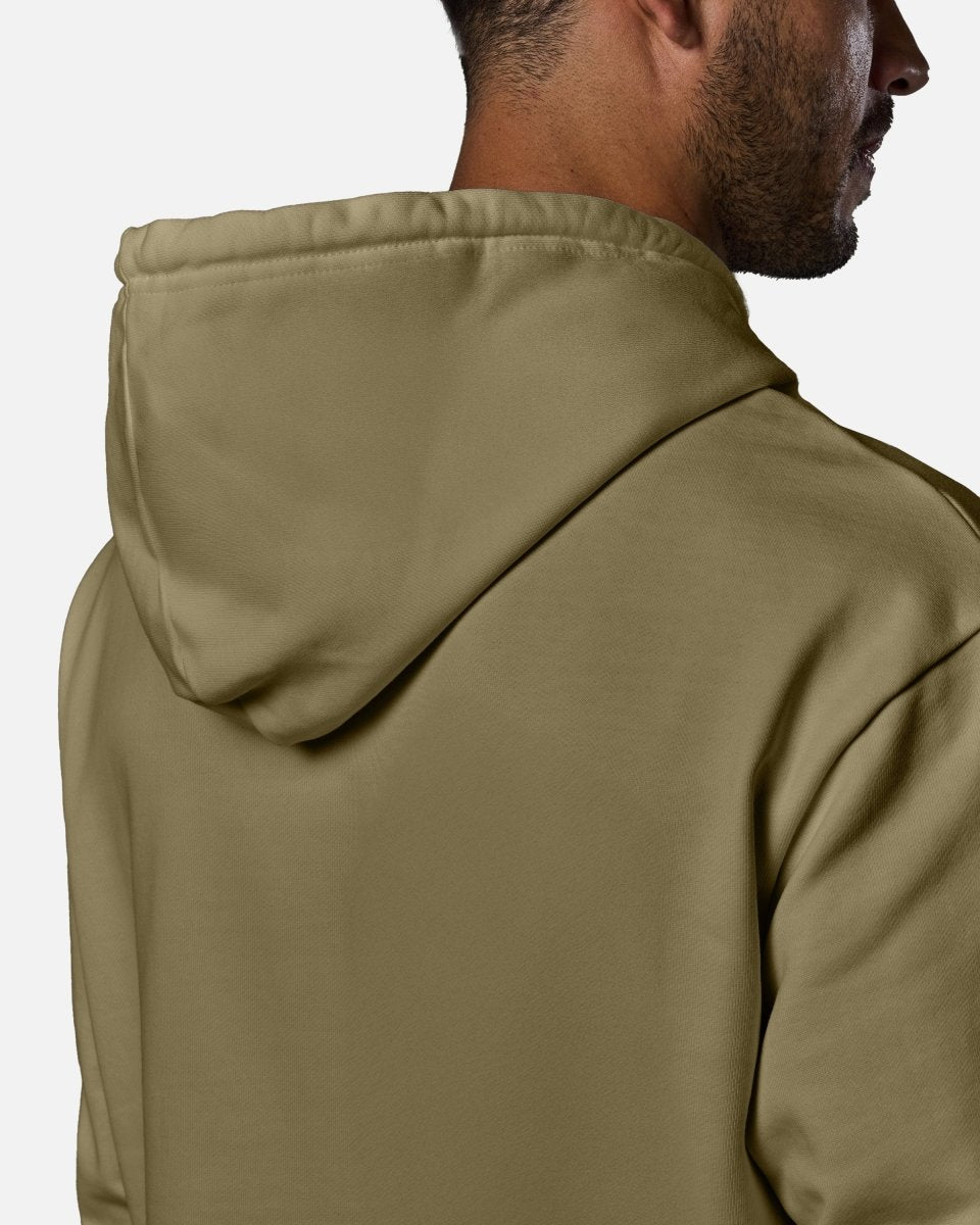 Mens Reset Oversized Zip Hoodie Khaki - Blanklines