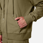 Mens Reset Oversized Zip Hoodie Khaki - Blanklines