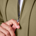 Mens Reset Oversized Zip Hoodie Khaki - Blanklines