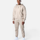 Mens Reset Oversized Zip Hoodie Oatmeal - Blanklines