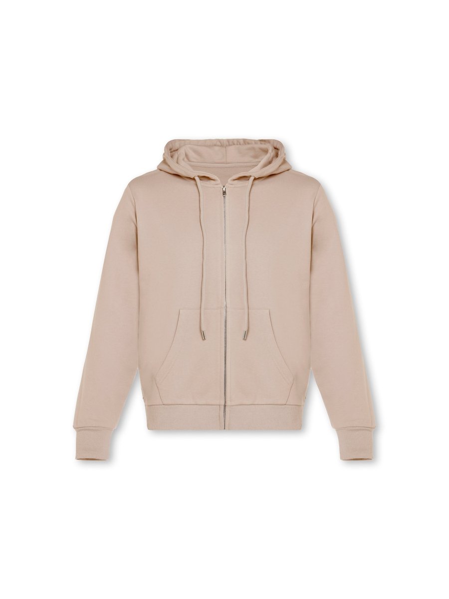 Mens Reset Oversized Zip Hoodie Oatmeal - Blanklines