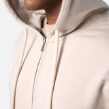 Mens Reset Oversized Zip Hoodie Oatmeal - Blanklines