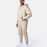 Mens Reset Oversized Zip Hoodie Oatmeal - Blanklines