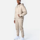 Mens Reset Oversized Zip Hoodie Oatmeal - Blanklines