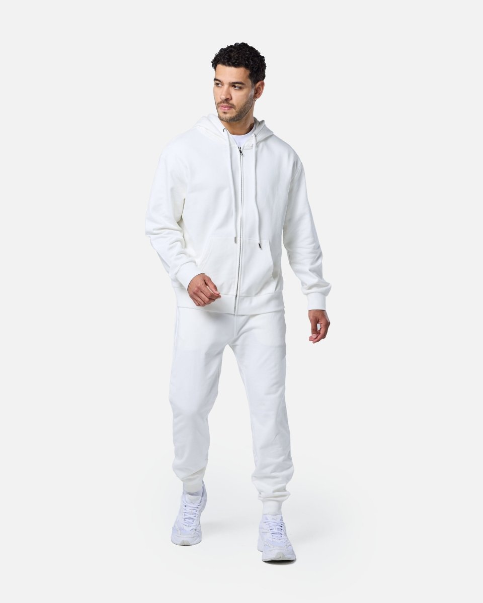 Mens Reset Oversized Zip Hoodie Off - White - Blanklines