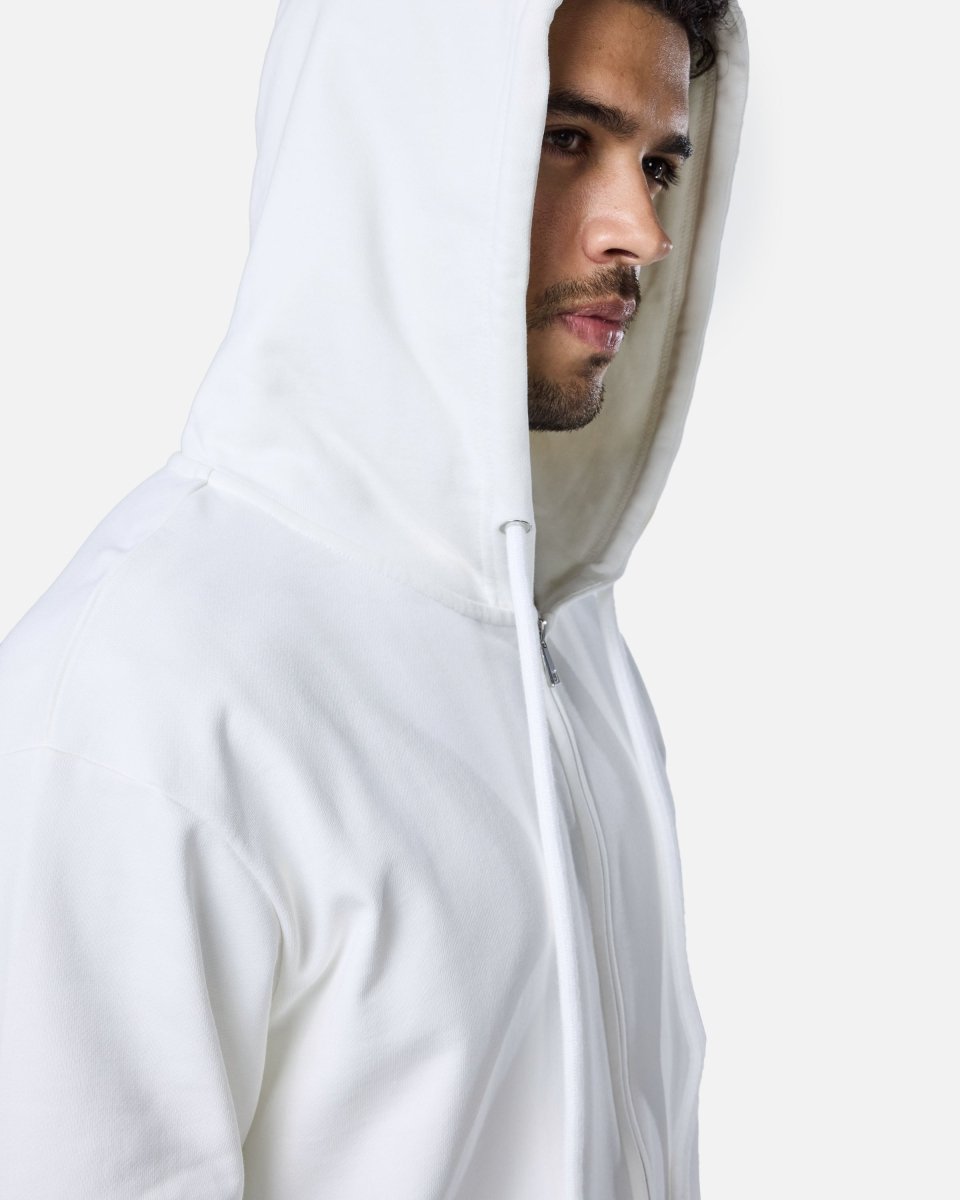 Mens Reset Oversized Zip Hoodie Off - White - Blanklines