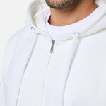 Mens Reset Oversized Zip Hoodie Off - White - Blanklines