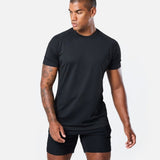 Mens Reset Raglan Performance Tee Black - Blanklines