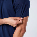 Mens Reset Raglan Performance Tee Navy - Blanklines