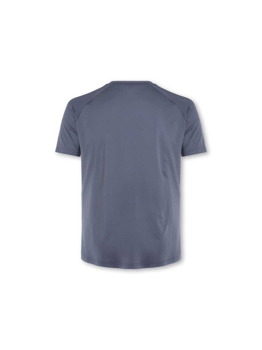Mens Reset Raglan Performance Tee Storm Grey - Blanklines