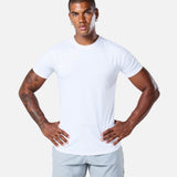 Mens Reset Raglan Performance Tee White - Blanklines