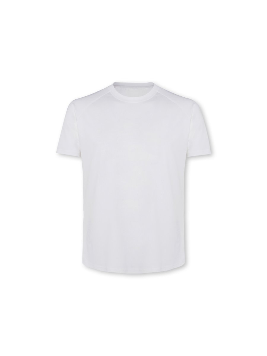 Mens Reset Raglan Performance Tee White - Blanklines