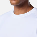 Mens Reset Raglan Performance Tee White - Blanklines