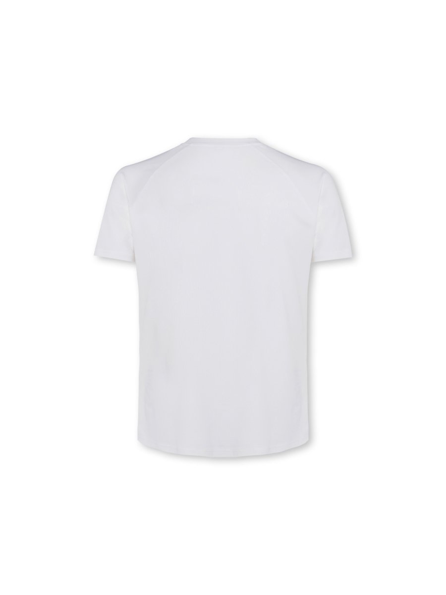 Mens Reset Raglan Performance Tee White - Blanklines