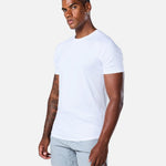 Mens Reset Raglan Performance Tee White - Blanklines