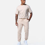 Mens Supreme Sweat Pants Oatmeal - Blanklines
