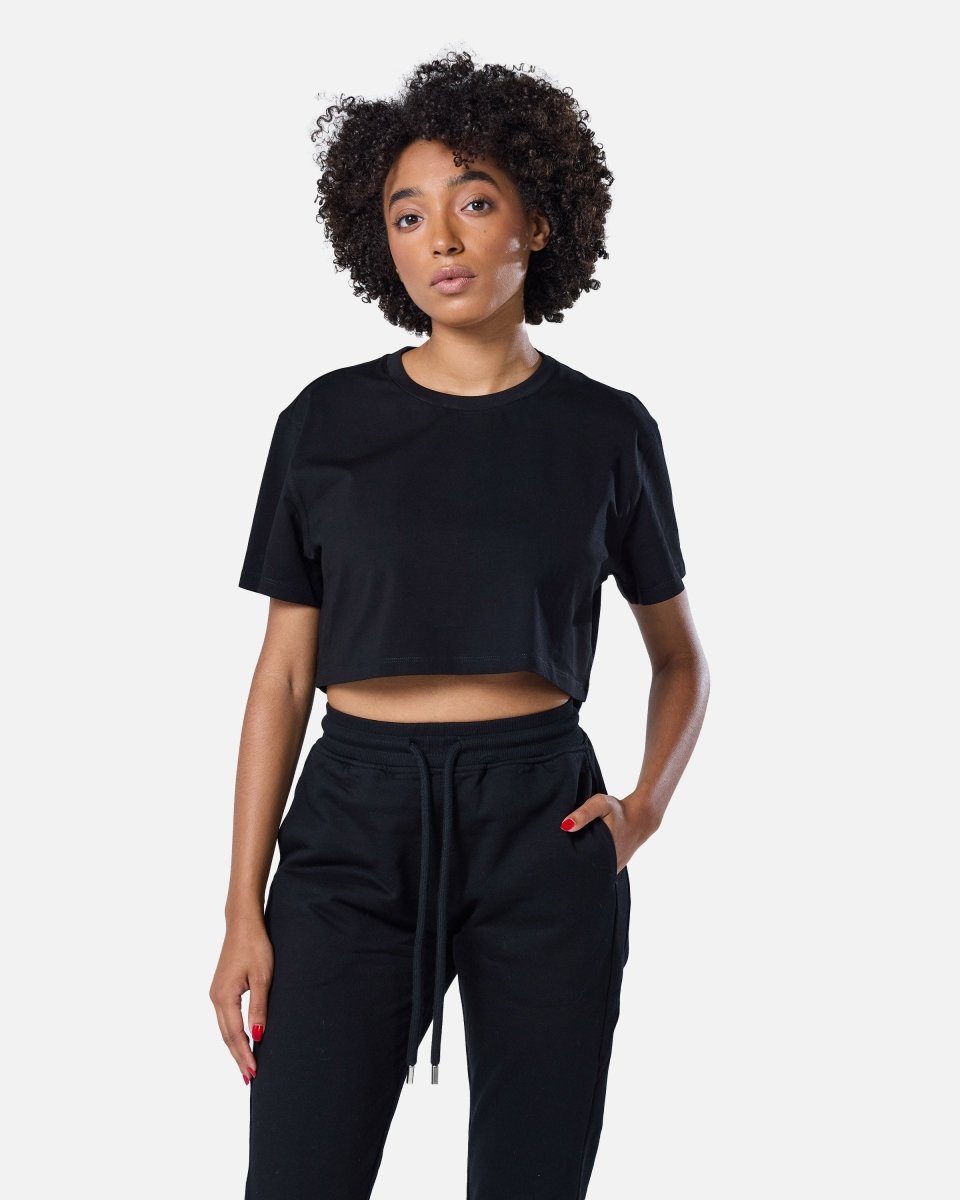 Self Love Cropped Tee Black - Blanklines
