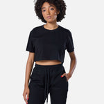 Self Love Cropped Tee Black - Blanklines