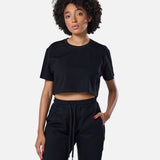 Self Love Cropped Tee Black - Blanklines