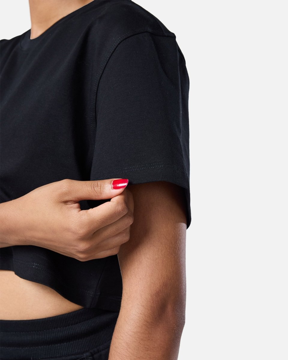 Self Love Cropped Tee Black - Blanklines