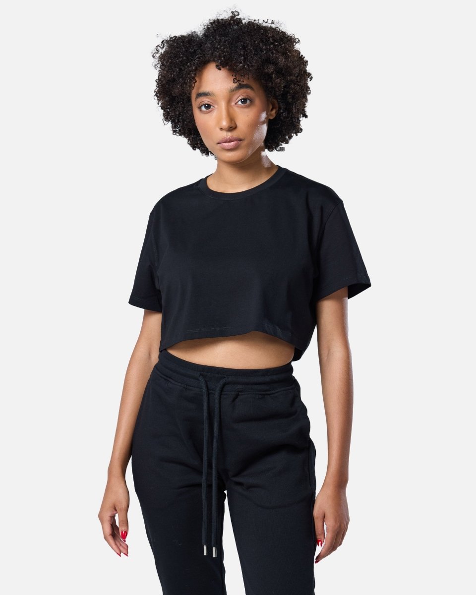 Self Love Cropped Tee Black - Blanklines