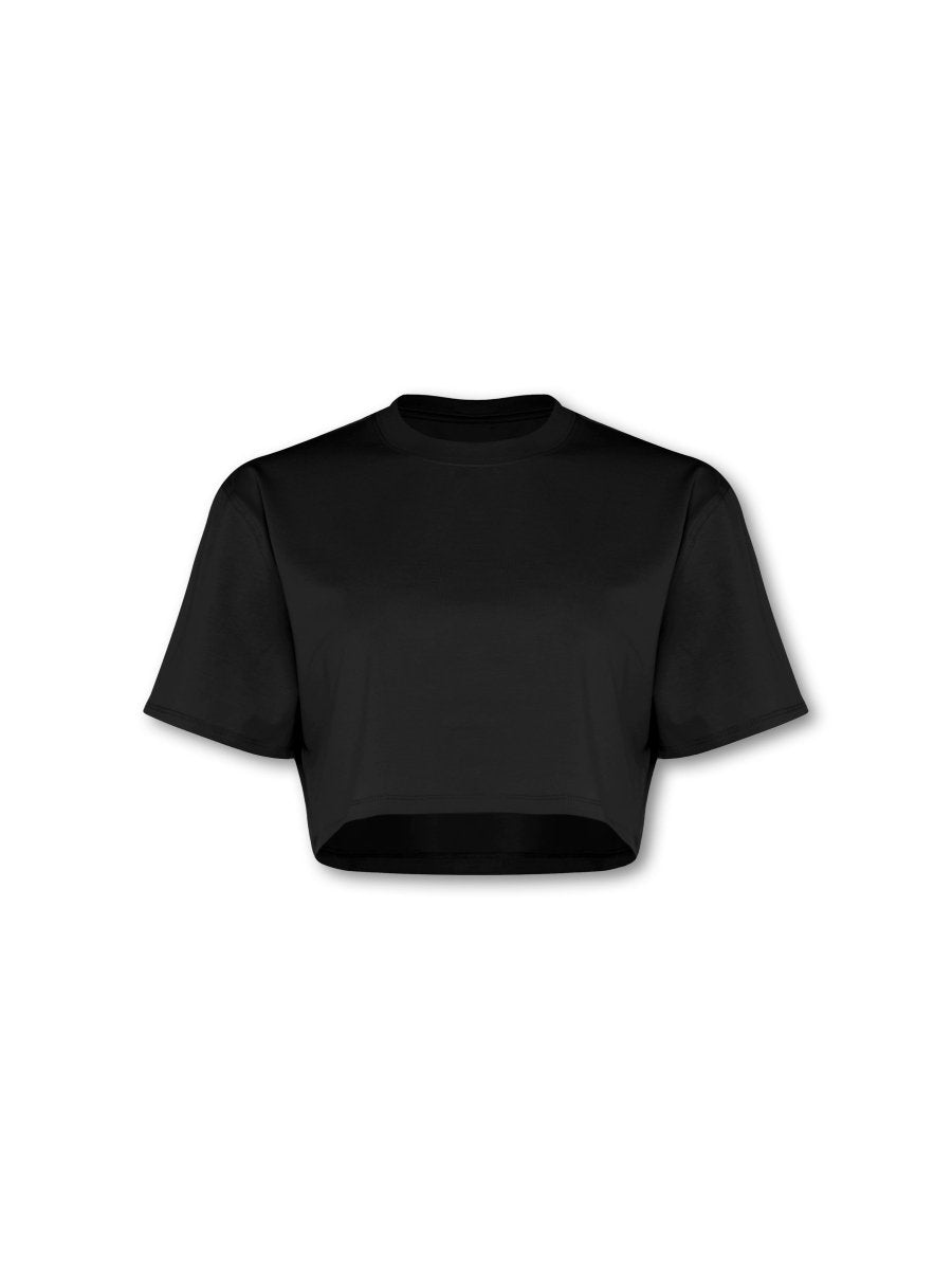Self Love Cropped Tee Black - Blanklines
