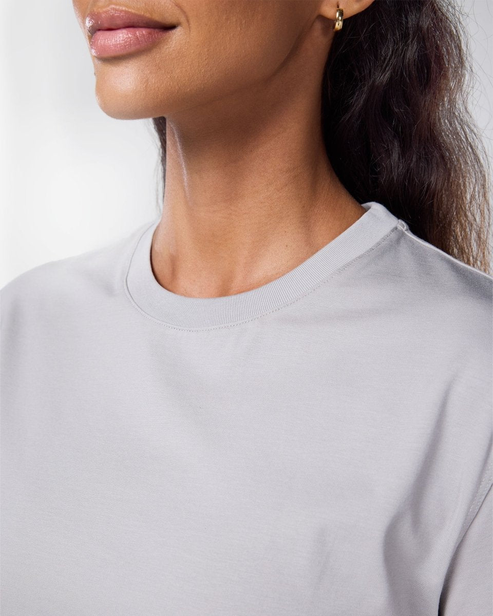 Self Love Cropped Tee Light Grey - Blanklines